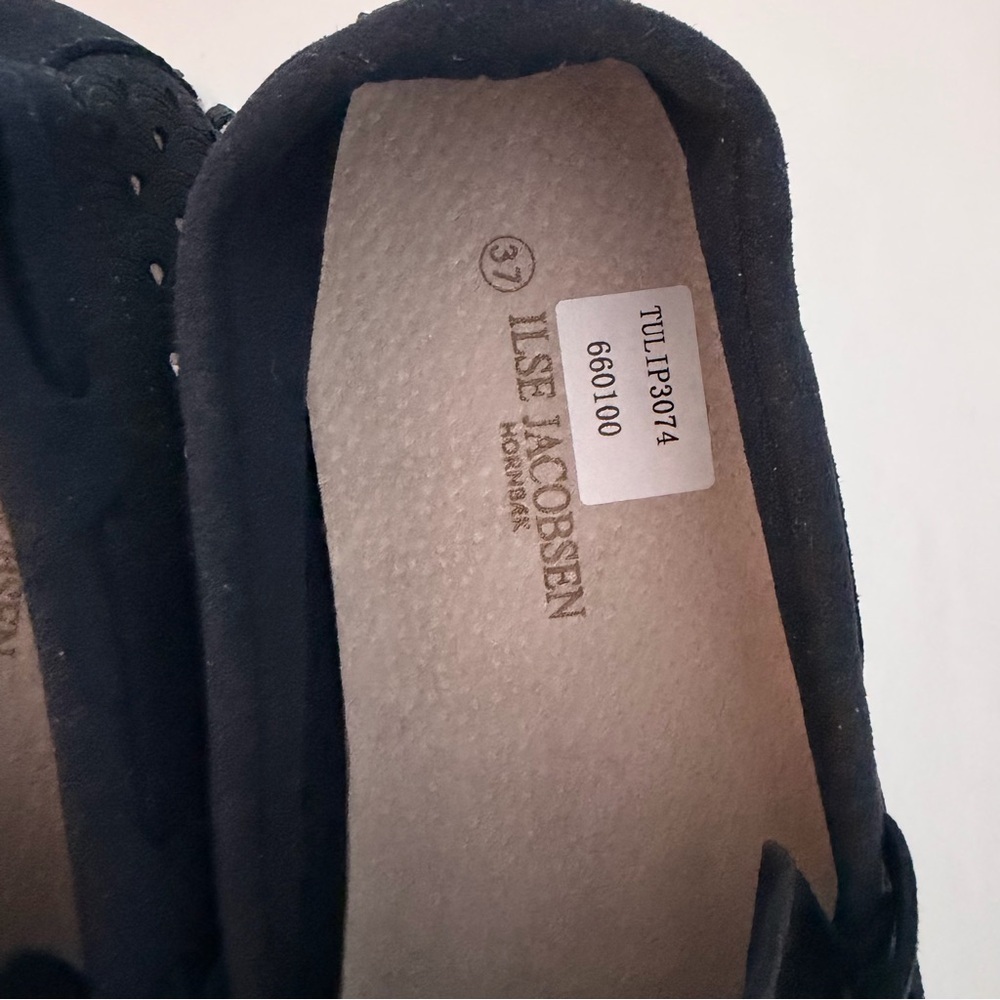 Ilse Jacobsen blue Perforated Slip-Ons - Picture 3 of 6
